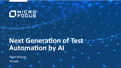 Next Generation of Test Automation by AI