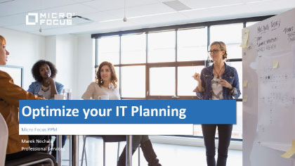 PPM Optimize your IT planning